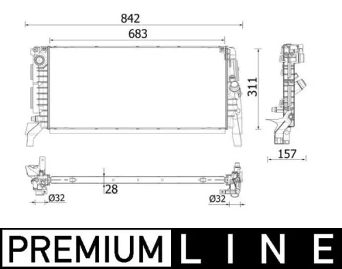 Radiator, engine cooling