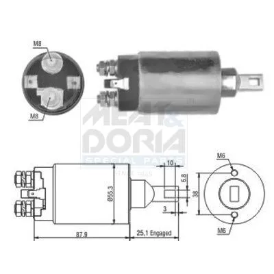 Solenoid Switch, starter