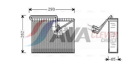 Evaporator, air conditioning