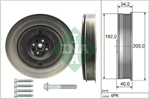 Belt Pulley Set, crankshaft