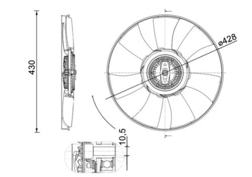 Fan, engine cooling