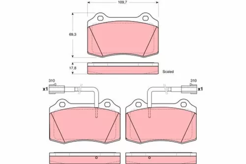 Brake Pad Set, disc brake