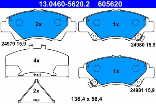 Brake Pad Set, disc brake