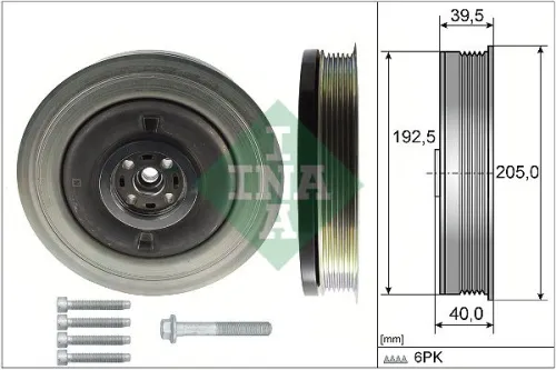 Belt Pulley Set, crankshaft