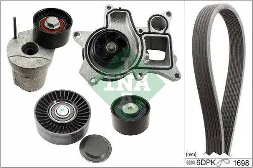 Water Pump + V-ribbed Belt Kit