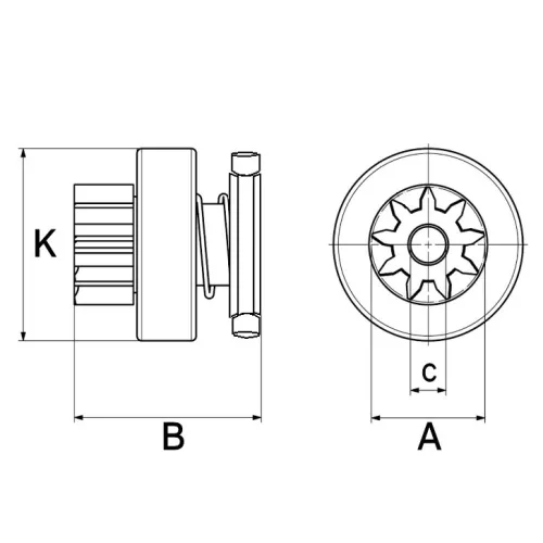Freewheel Gear, starter