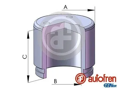 Piston, brake caliper