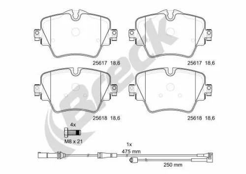 Brake Pad Set, disc brake