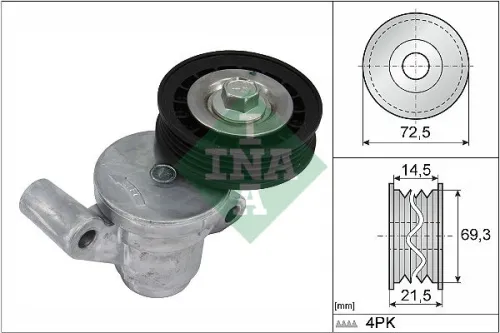 Belt Tensioner, V-ribbed belt