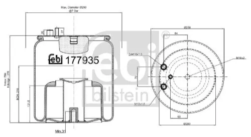 Bellow, air suspension