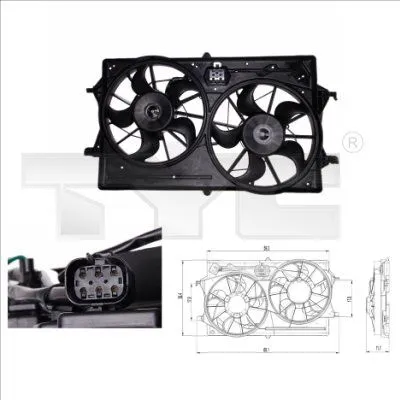 Fan, air conditioning condenser