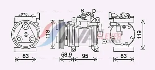 Compressor, air conditioning