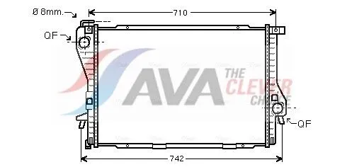 Radiator, engine cooling
