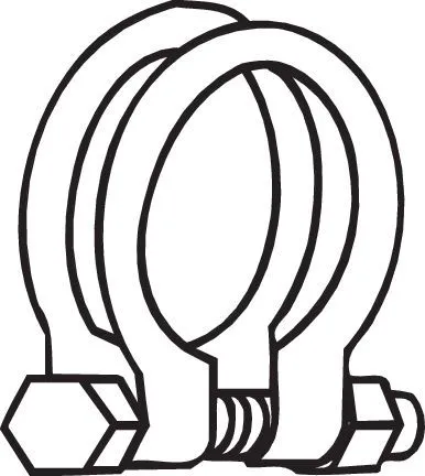 Clamping Piece, exhaust system