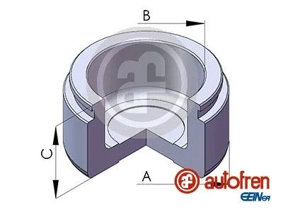 Piston, brake caliper