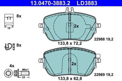 Brake Pad Set, disc brake