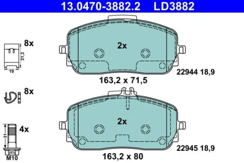 Brake Pad Set, disc brake