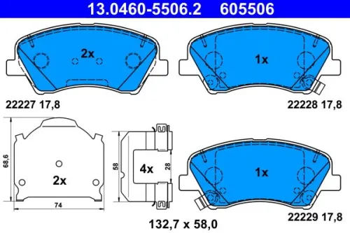 Brake Pad Set, disc brake