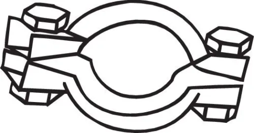 Clamping Piece, exhaust system