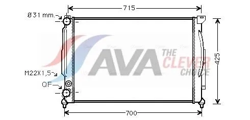 Radiator, engine cooling