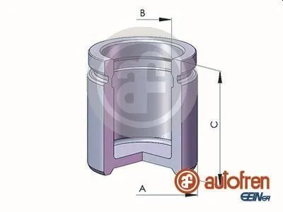 Piston, brake caliper