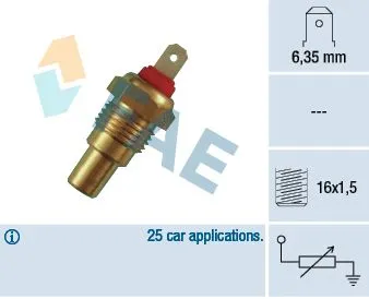 Sensor, coolant temperature