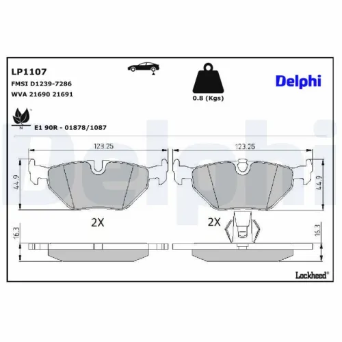 Brake Pad Set, disc brake