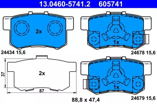 Brake Pad Set, disc brake