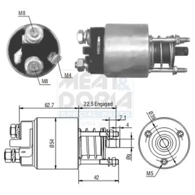 Solenoid Switch, starter