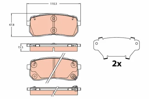 Brake Pad Set, disc brake