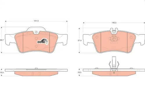 Brake Pad Set, disc brake