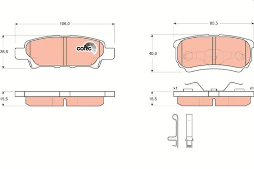 Brake Pad Set, disc brake