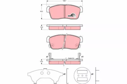 Brake Pad Set, disc brake