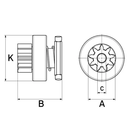 Freewheel Gear, starter