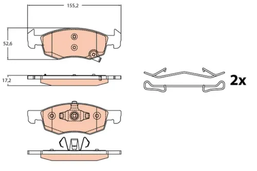 Brake Pad Set, disc brake