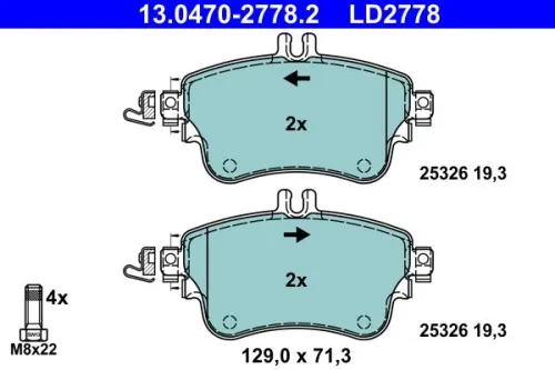 Brake Pad Set, disc brake