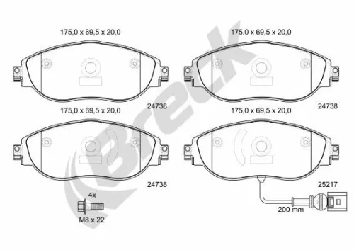 Brake Pad Set, disc brake
