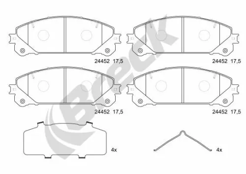 Brake Pad Set, disc brake