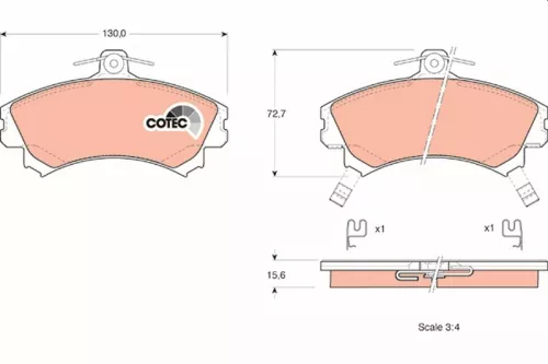Brake Pad Set, disc brake
