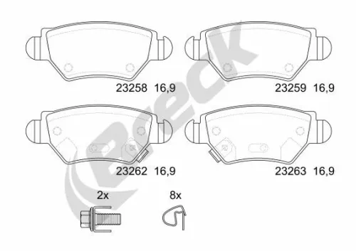 Brake Pad Set, disc brake