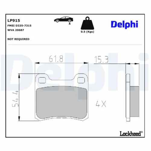 Brake Pad Set, disc brake