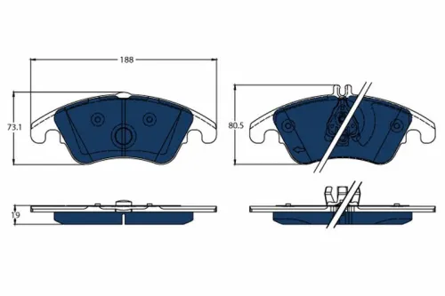 Brake Pad Set, disc brake