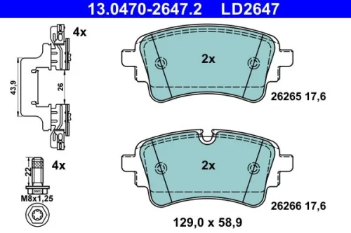 Brake Pad Set, disc brake