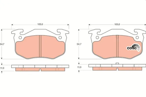 Brake Pad Set, disc brake