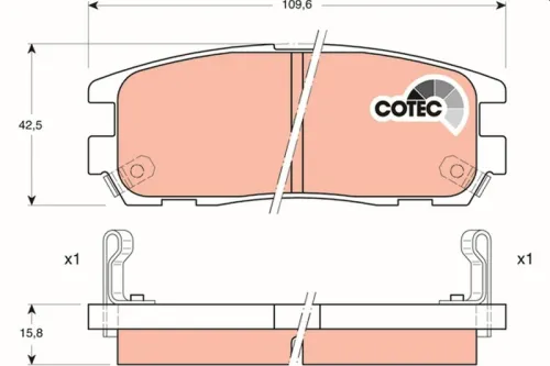 Brake Pad Set, disc brake