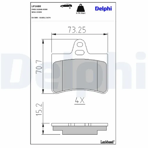 Brake Pad Set, disc brake