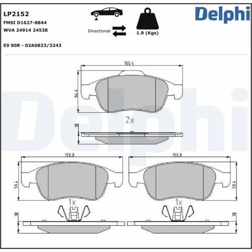 Brake Pad Set, disc brake