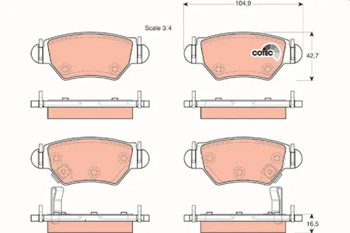Brake Pad Set, disc brake