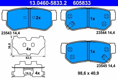 Brake Pad Set, disc brake