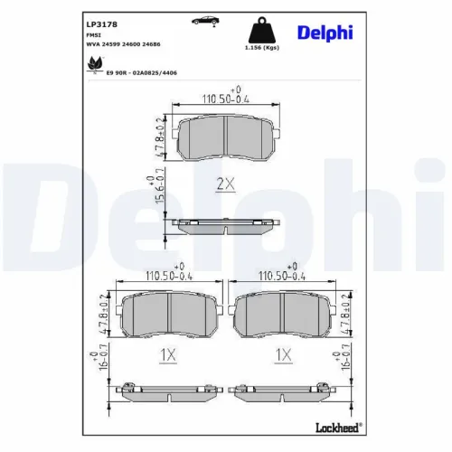 Brake Pad Set, disc brake